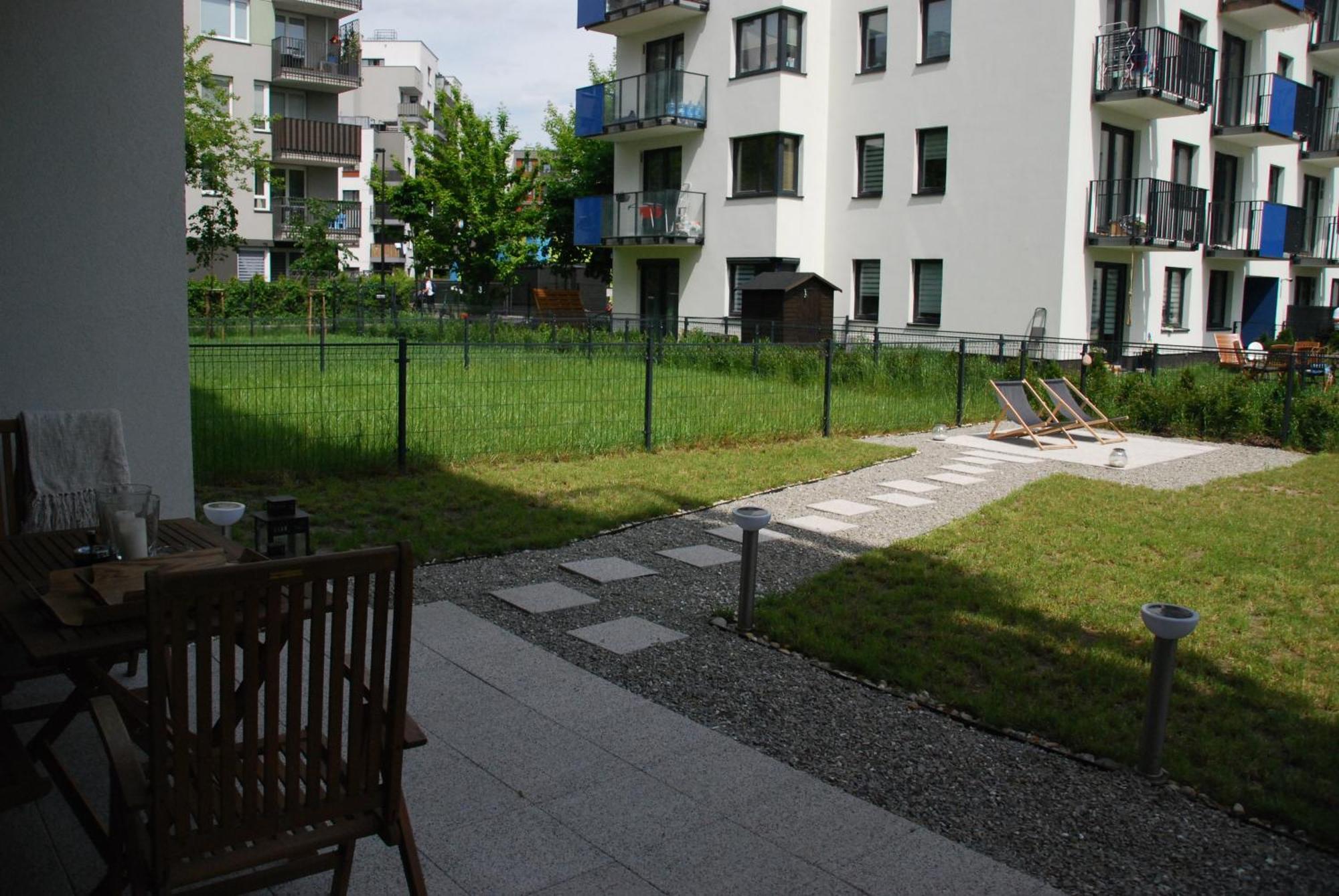 Relax&Comfort New Waw 50 Sqm With Terrace, Garden, Free Parking And Ac Warsaw Exterior photo