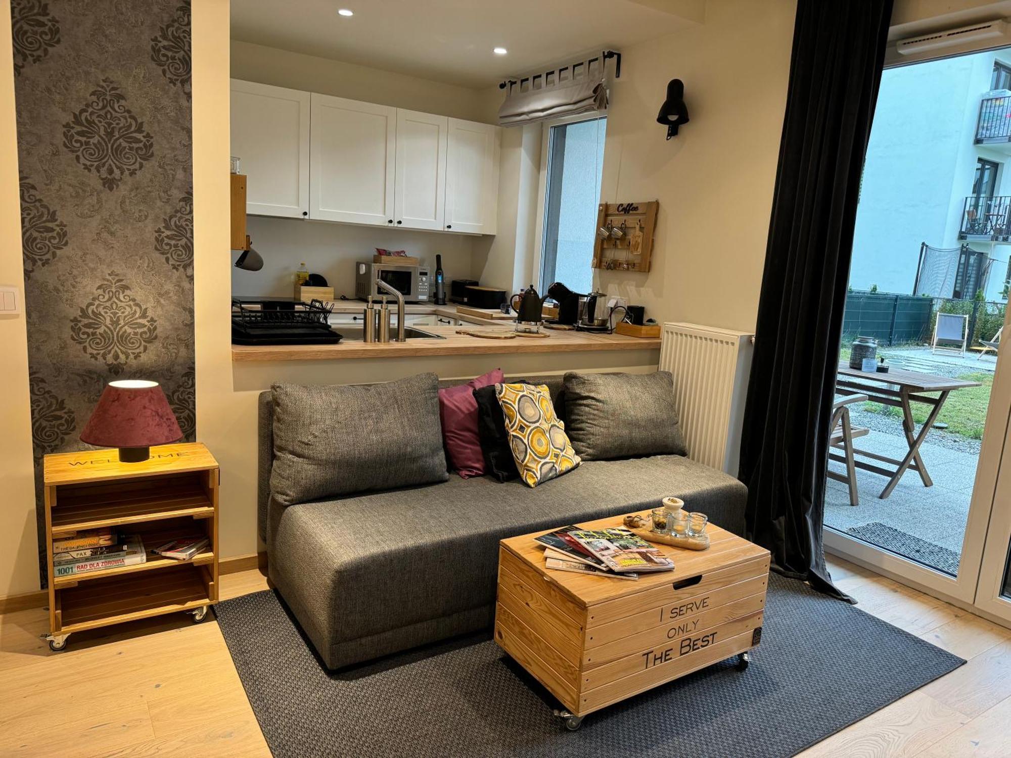 Relax&Comfort New Waw 50 Sqm With Terrace, Garden, Free Parking And Ac Warsaw Exterior photo